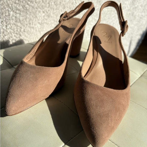 Elegant Brown Slingback Heels - Picture 1 of 3